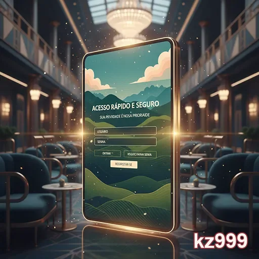Ilustração de Acesse o melhor do cassino online com kz999