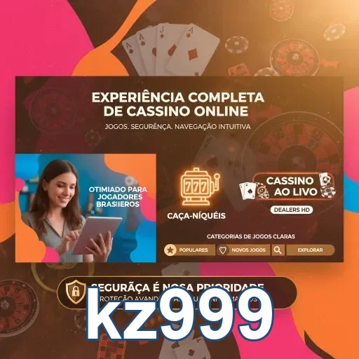Capa do aplicativo móvel kz999 para jogos de cassino